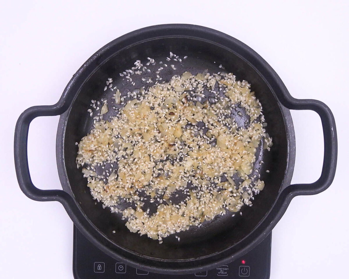 risotto de níscalos paso 12