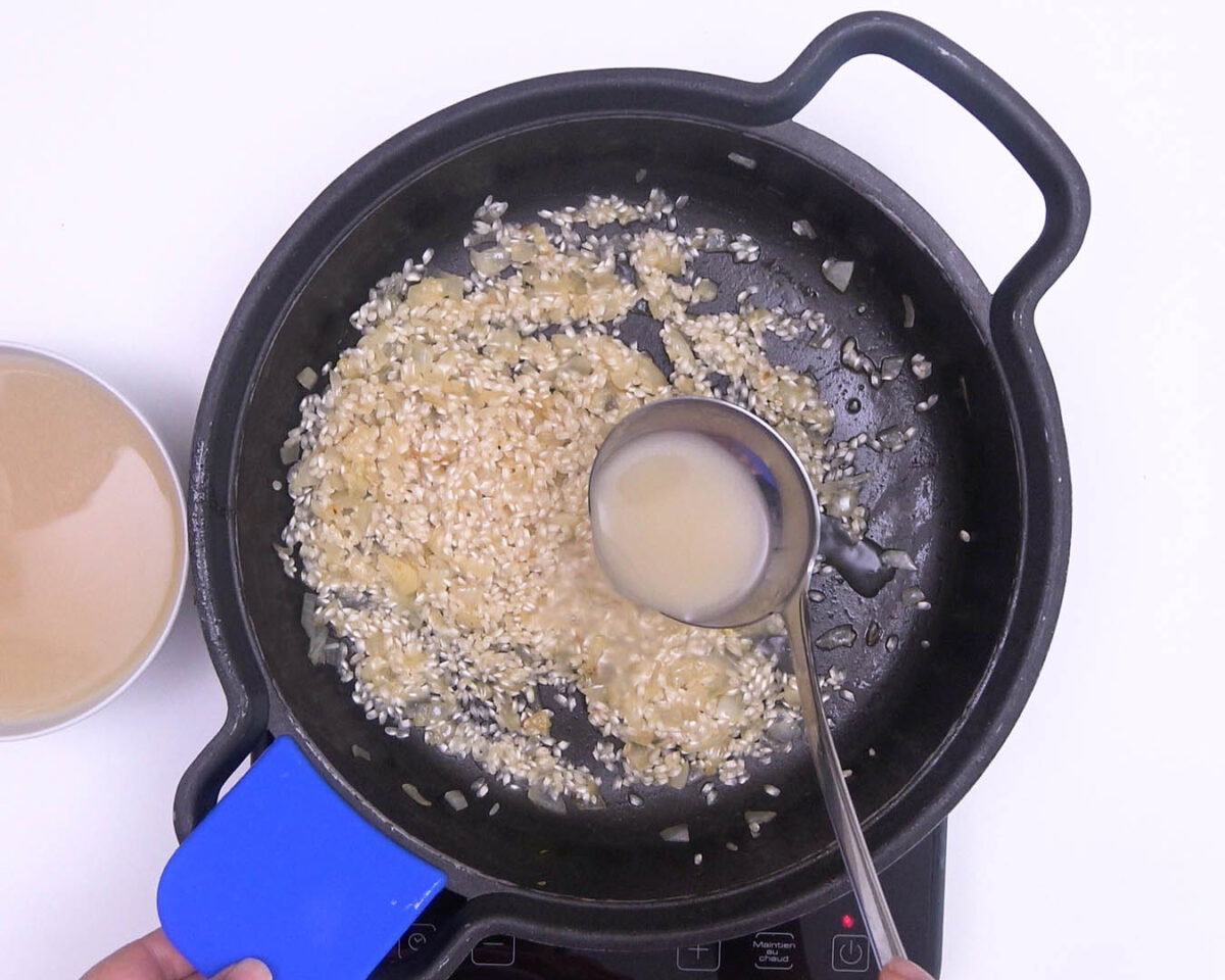 risotto de níscalos paso 14