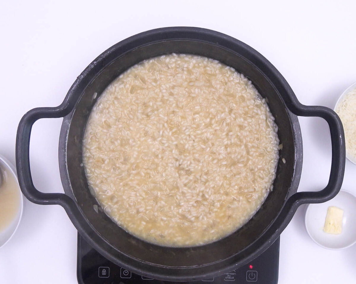 risotto de níscalos paso 15