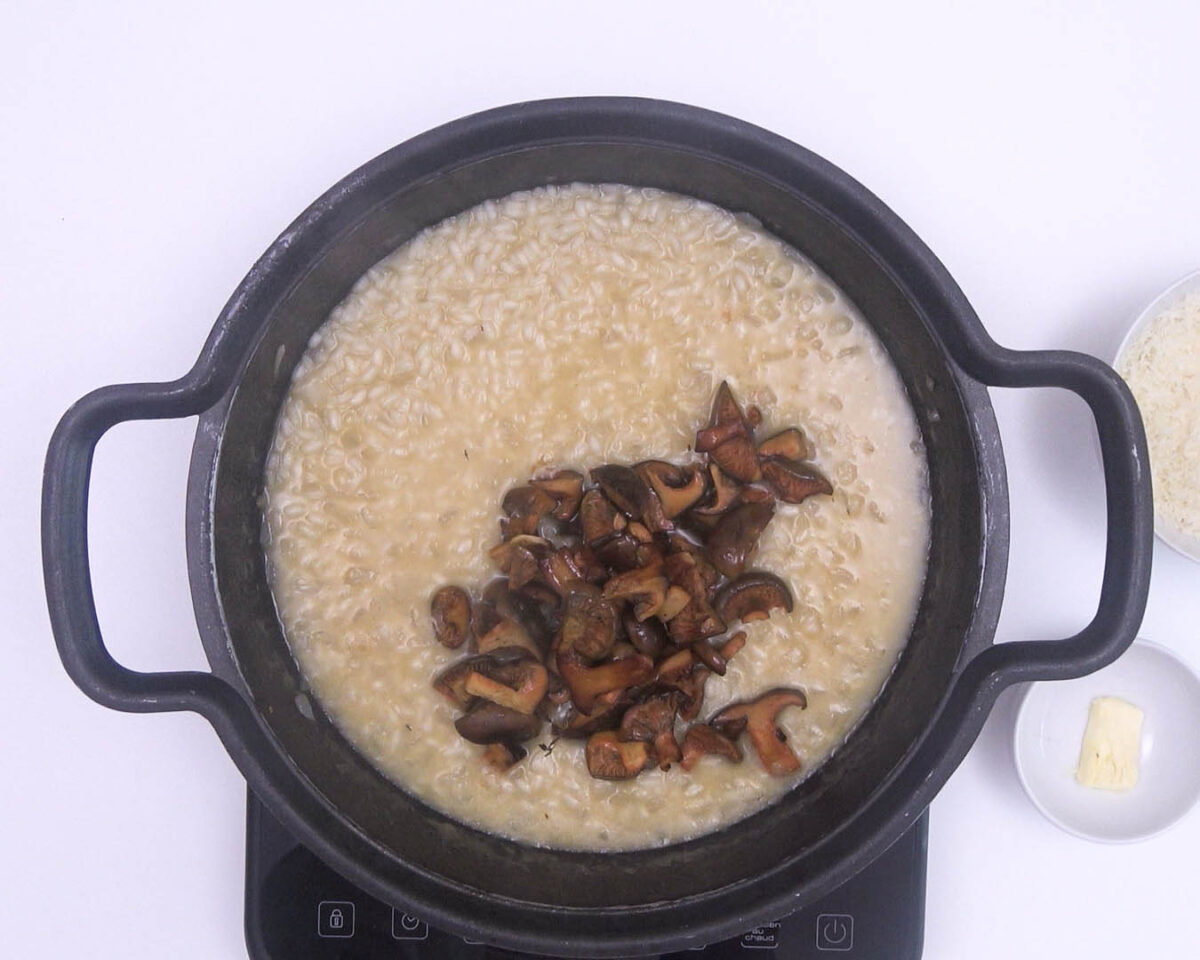 risotto de níscalos paso 16