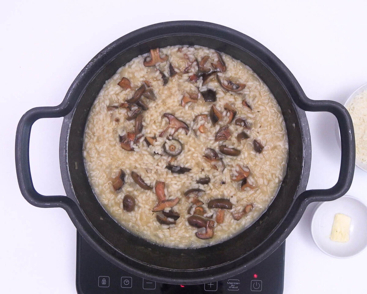 risotto de níscalos paso 17