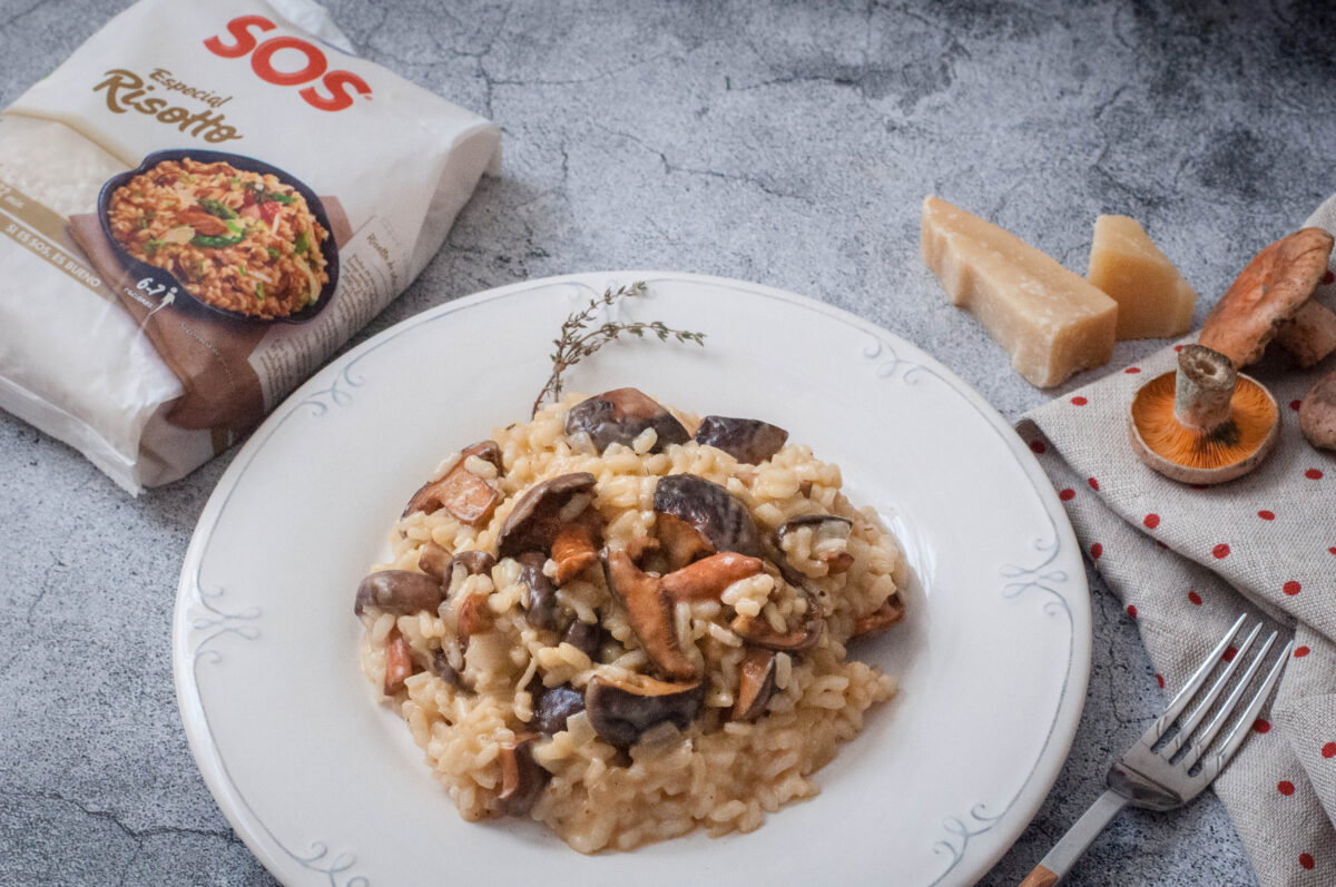 risotto de níscalos paso 20