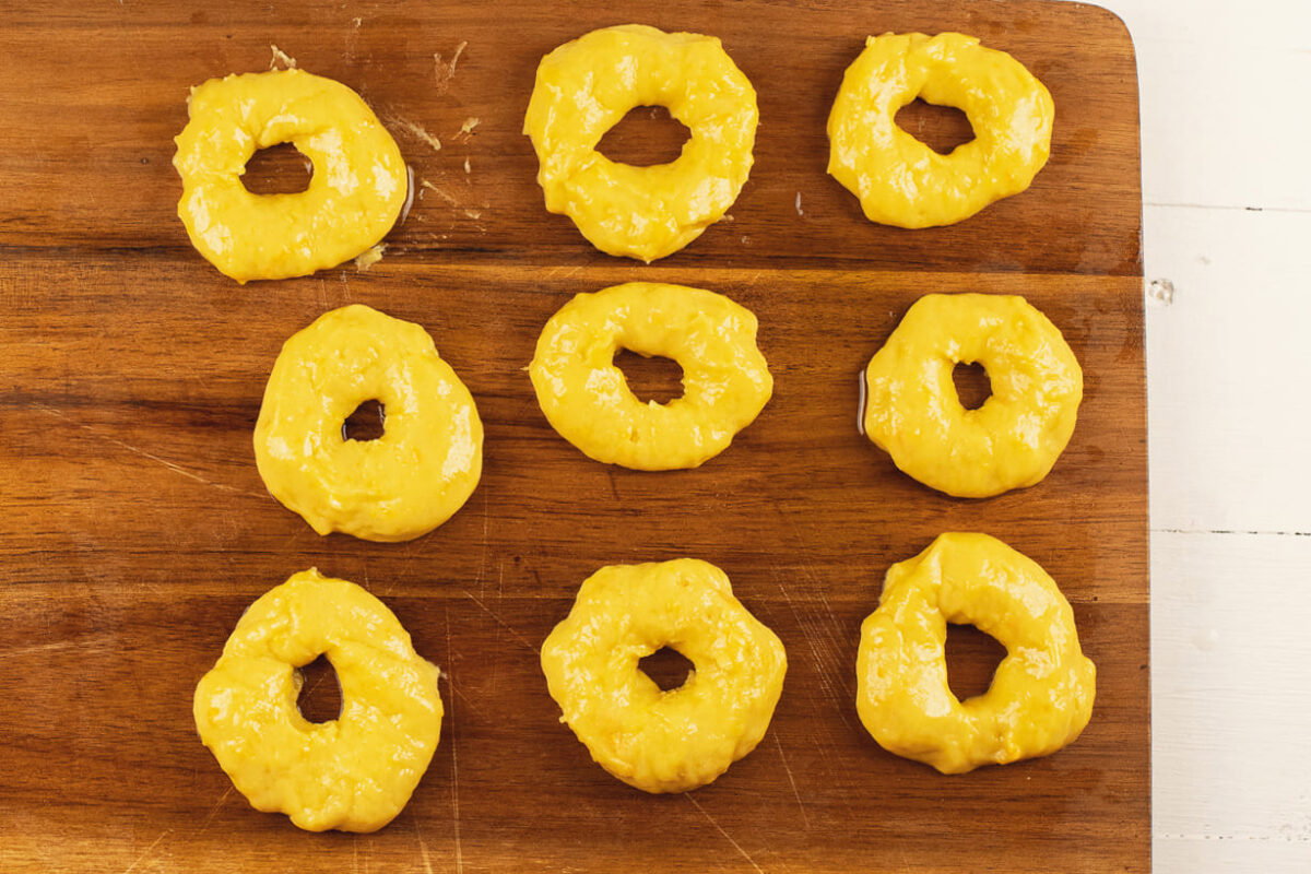 roscos fritos con limón y naranja paso 20