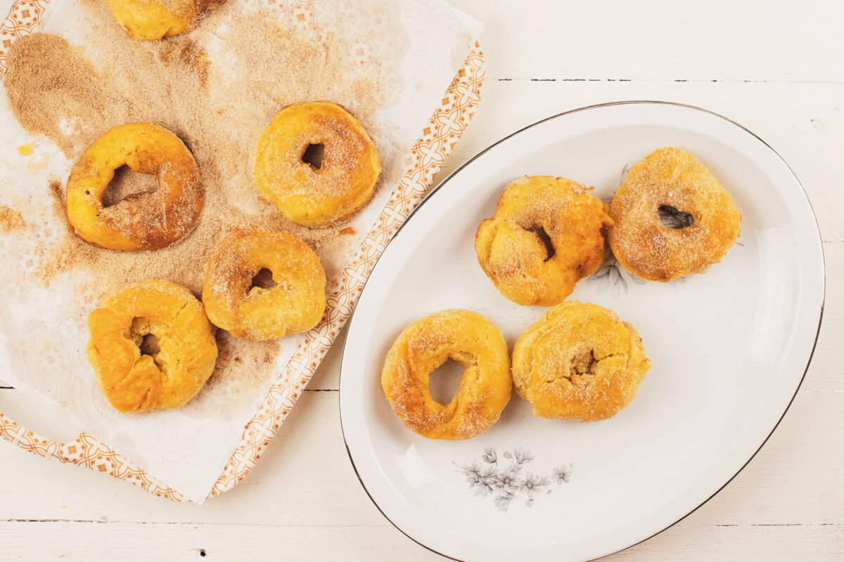 roscos fritos con limón y naranja paso 24