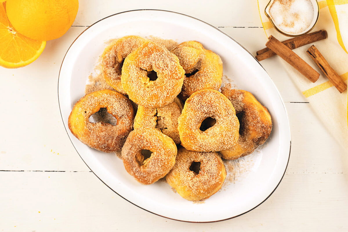 roscos fritos con limón y naranja paso 25