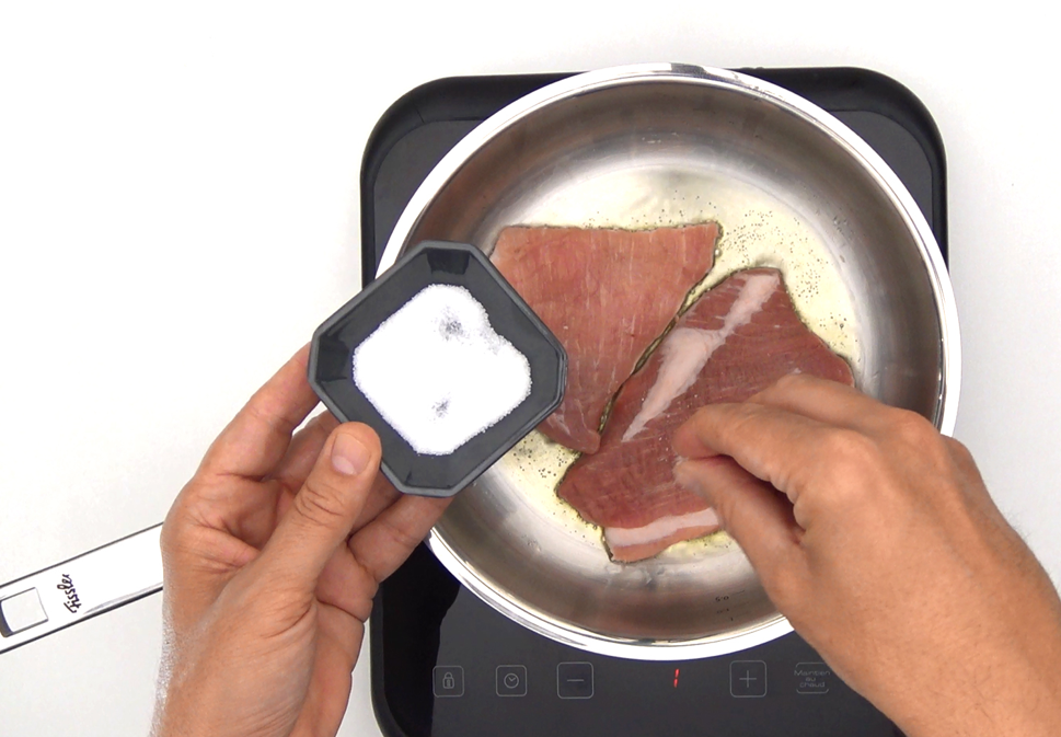 Secreto ibérico con salsa de cerveza y miel
