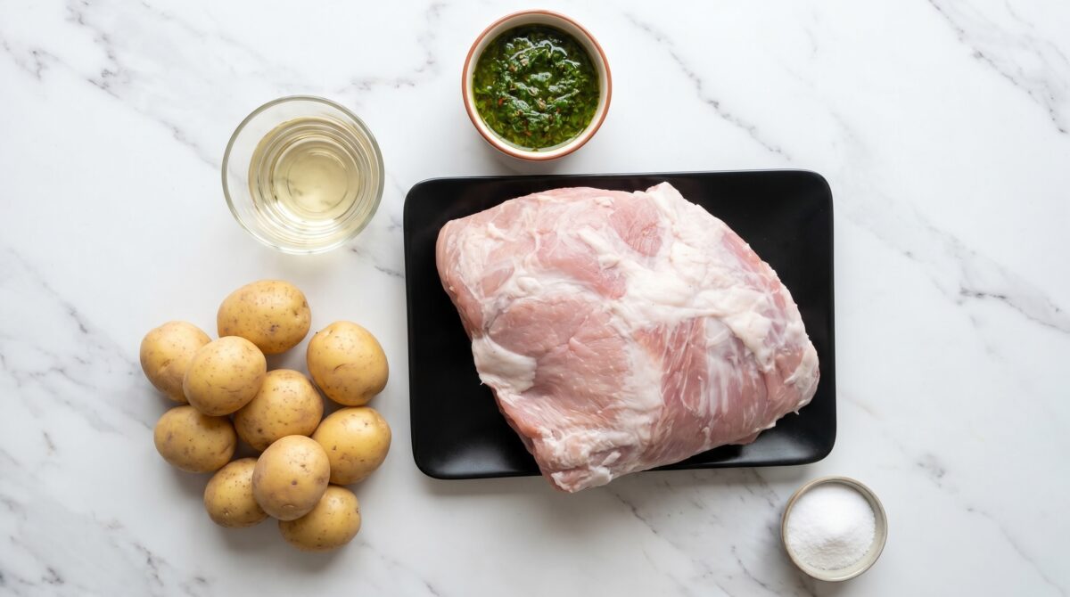 Jamón o lacón asado al horno