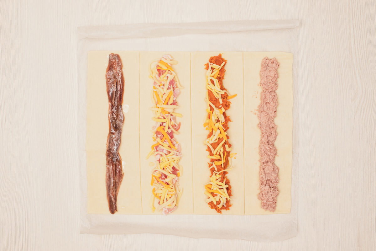 Saladitos de hojaldre variados