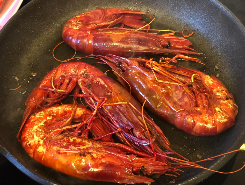 Cómo preparar carabineros a la plancha