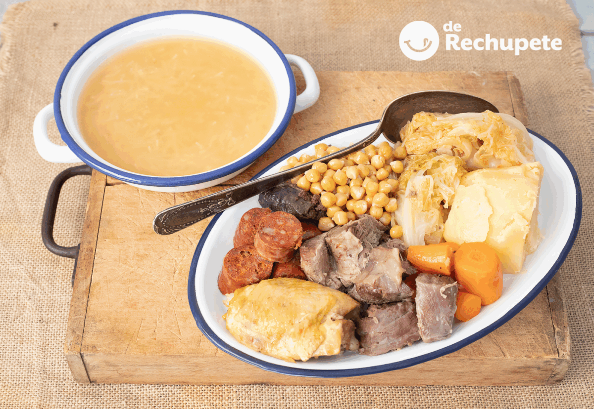 Cocido madrileño en olla exprés