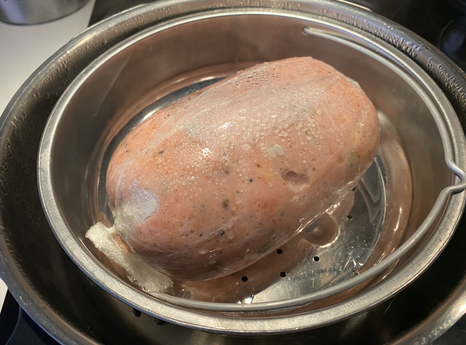 Fiambre de pavo trufado casero