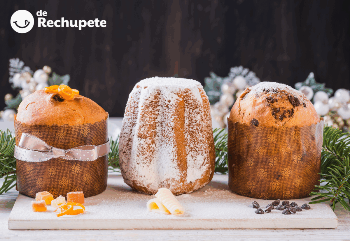 Panettone y pandoro. ¿Son lo mismo?