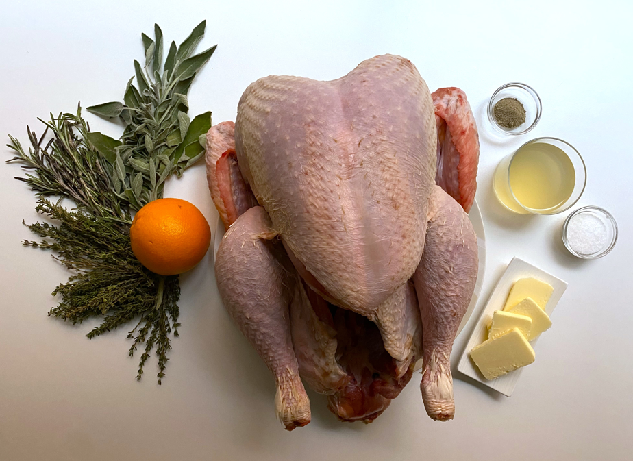 Pavo al horno sin relleno
