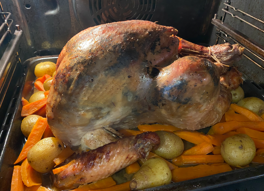 Pavo al horno sin relleno