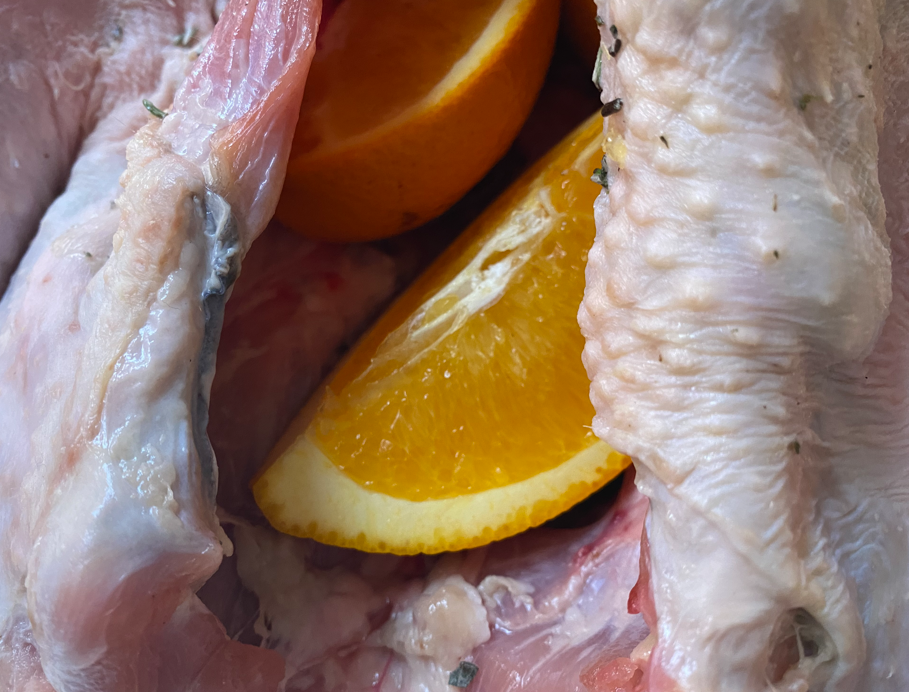 Pavo al horno sin relleno