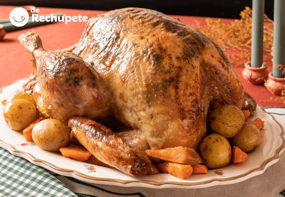 Pavo al horno sin relleno