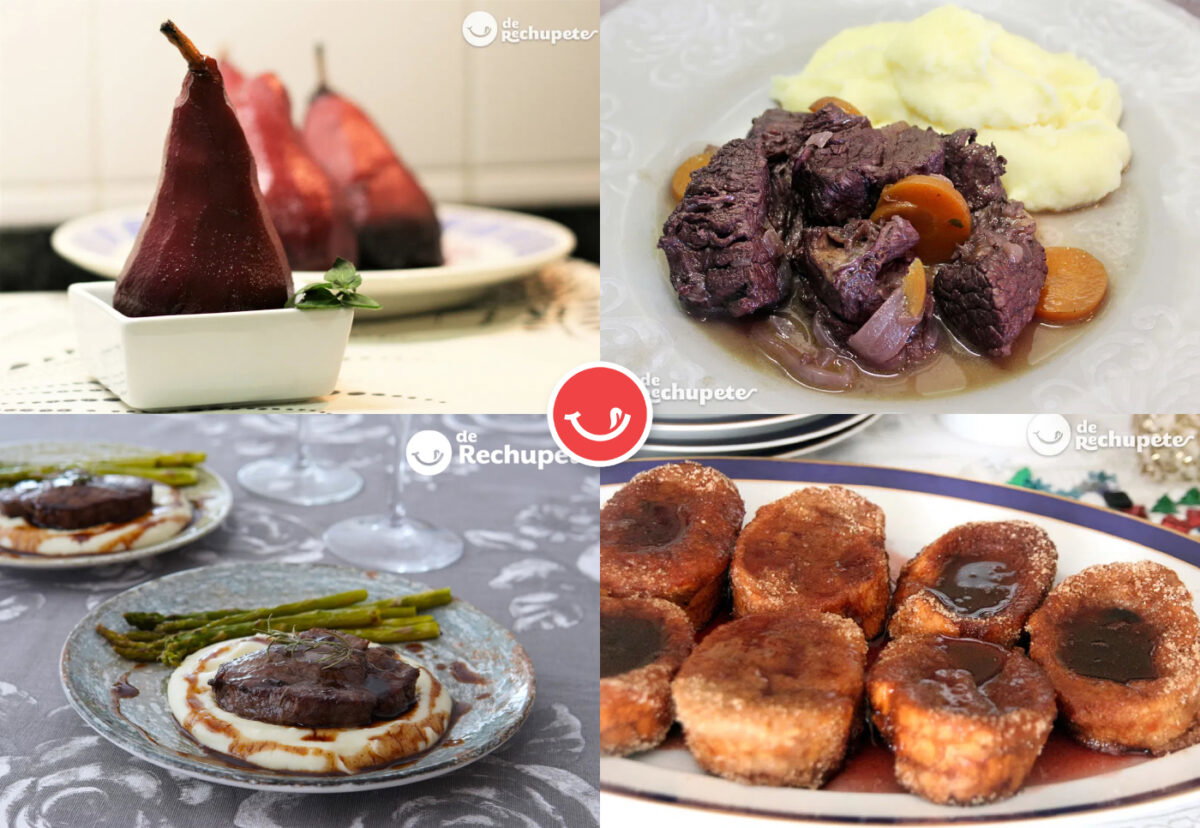 Las  mejores recetas con vino tinto