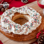 Roscón de Reyes de chocolate blanco