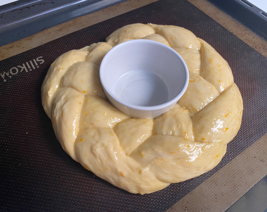 Roscón trenzado gallego para Navidad y Pascua