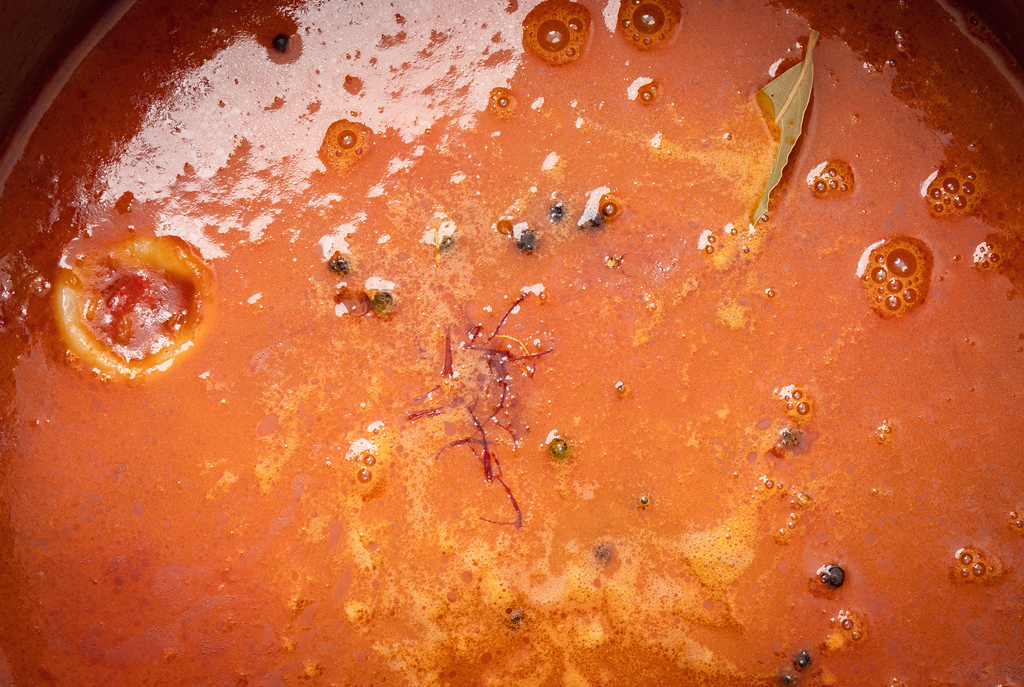 Sopa navideña marinera con arroz