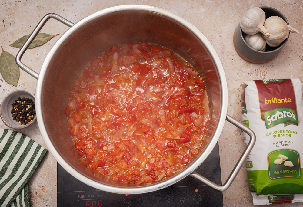 Sopa navideña marinera con arroz