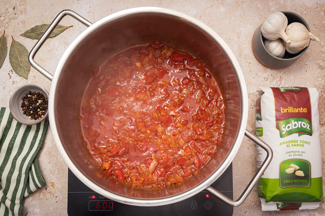 Sopa navideña marinera con arroz