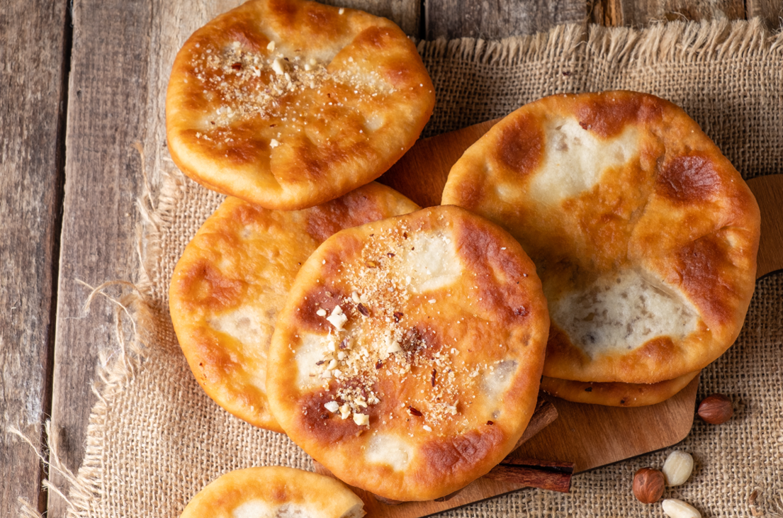 Tortitas dulces coreanas rellenas de frutos secos
