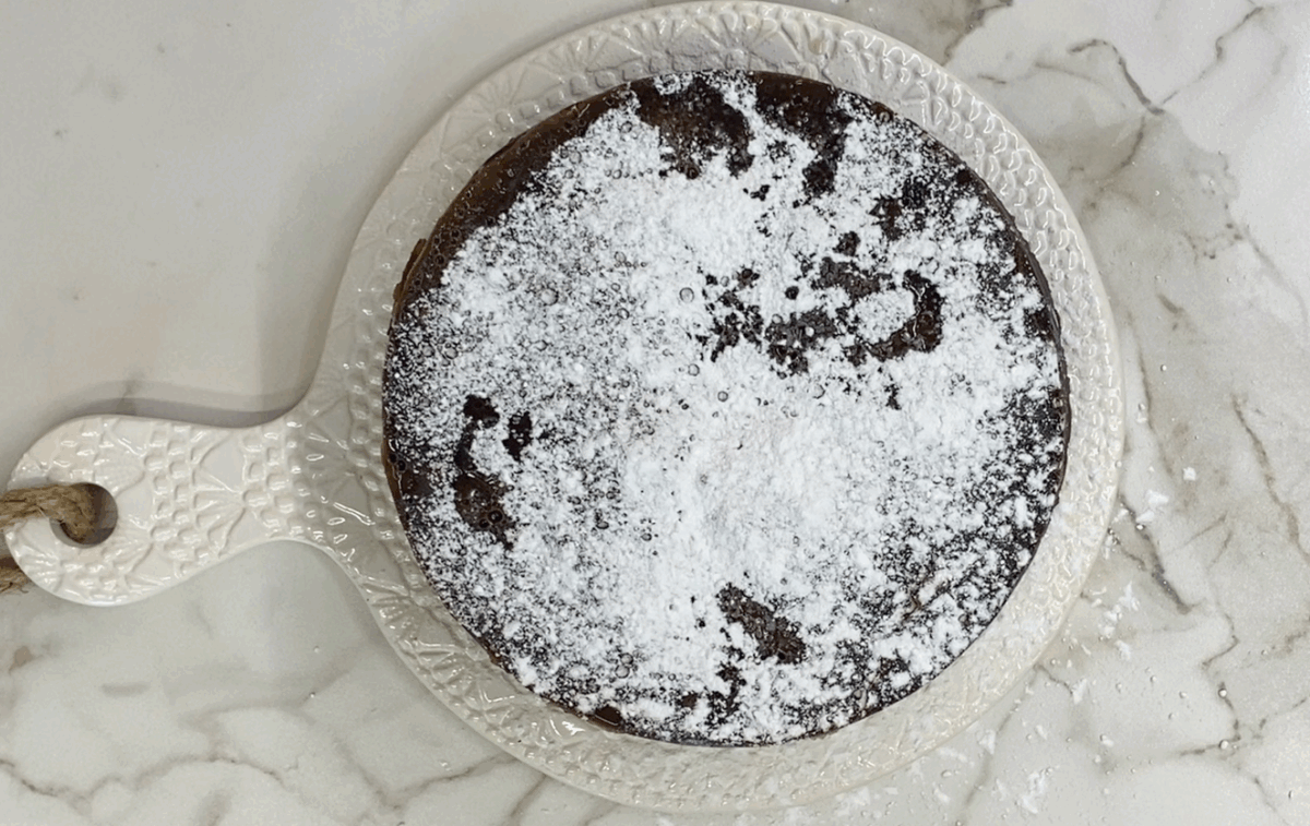 Brownie de chocolate y nueces con olla exprés