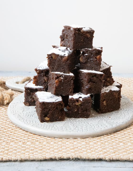 Brownie de chocolate y nueces con olla exprés