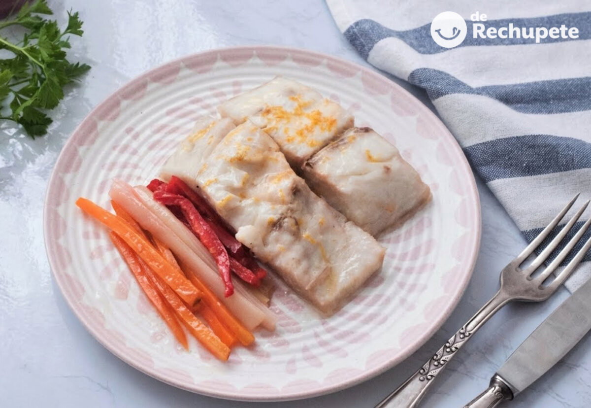 Corvina en papillote con verduras