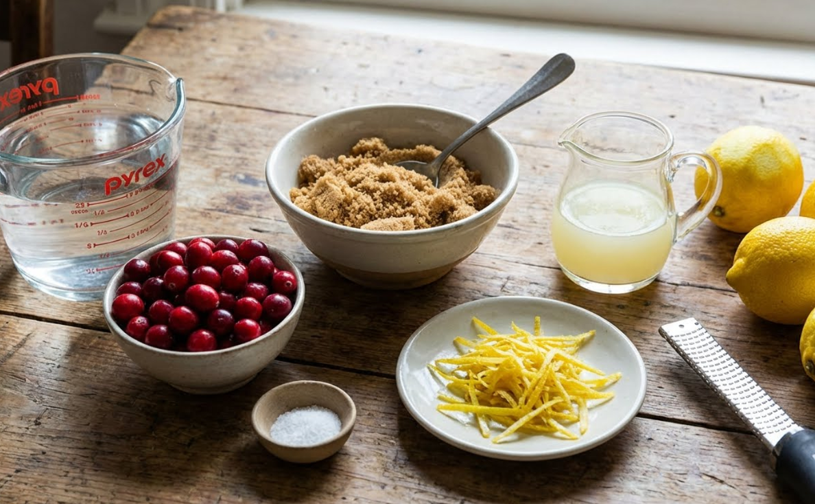 Salsa de arándanos para carnes paso a paso