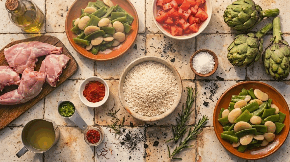 Arroz con conejo casero. Receta tradicional paso a paso