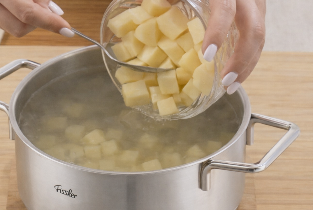 Patatas huecas. La guarnición que se terminará antes de tiempo