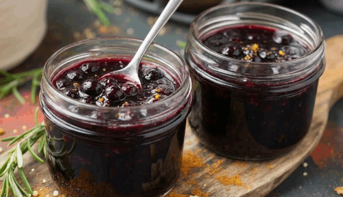 Salsa de arándanos rojos para carnes paso a paso