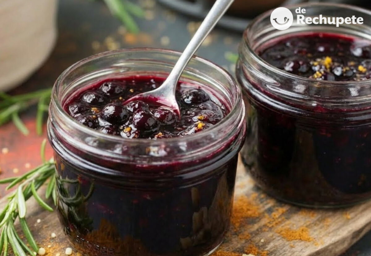 Salsa de arándanos rojos para carnes paso a paso