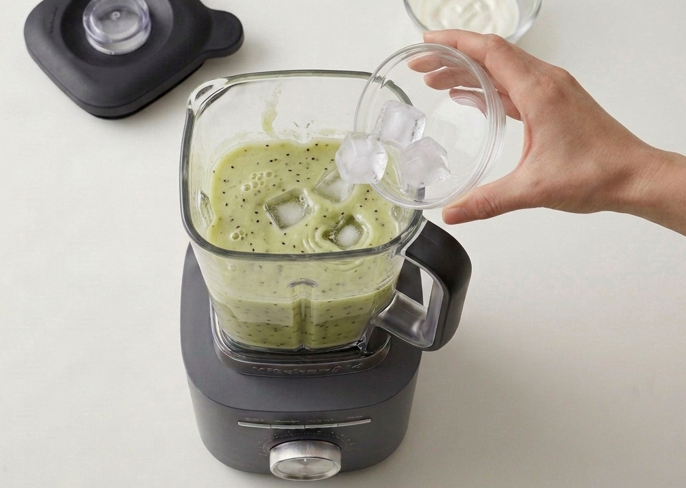 Batido de kiwi y yogur natural. Refrescante y fácil en casa