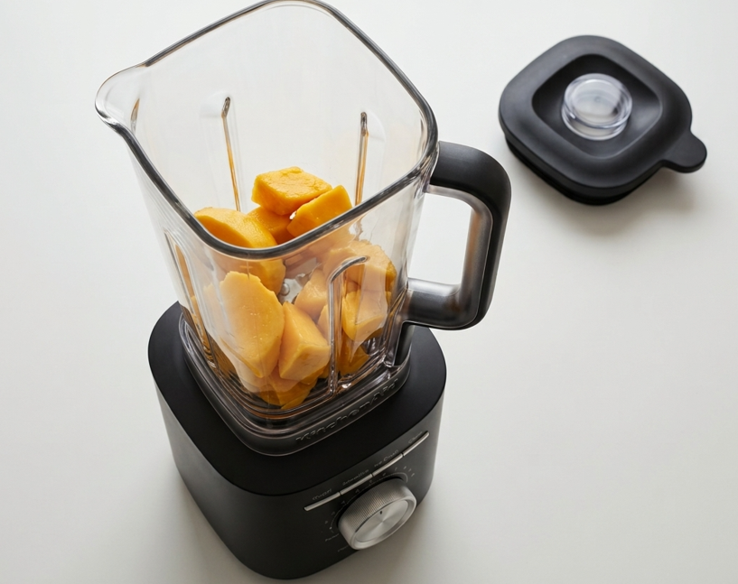 Batido de mango casero. Receta fácil, cremosa y refrescante