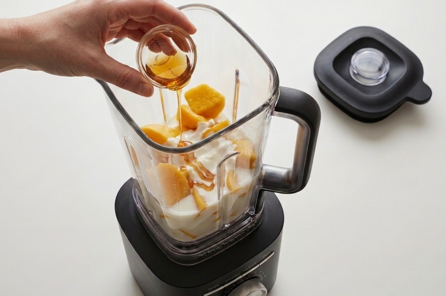 Batido de mango casero. Receta fácil, cremosa y refrescante