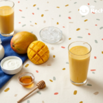 Batido de mango casero. Receta fácil, cremosa y refrescante
