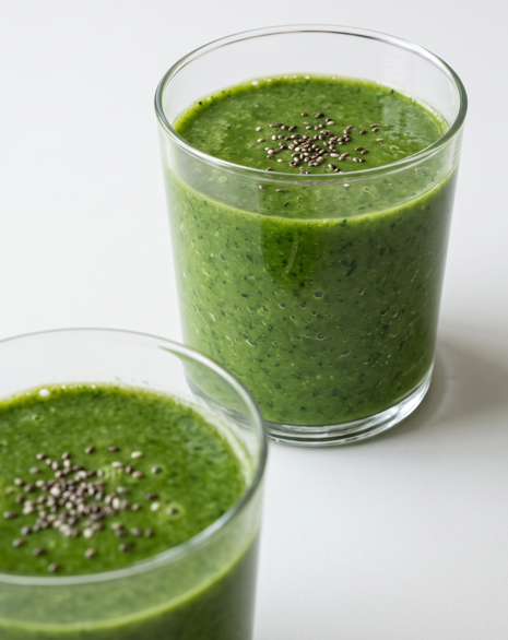 Batido verde dietético y antioxidante perfecto para el desayuno
