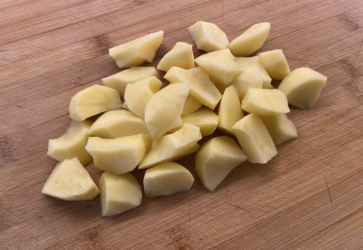 Borreta alicantina. Receta de cuchara con bacalao y patata