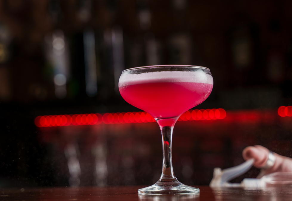 Cóctel Pink Lady.