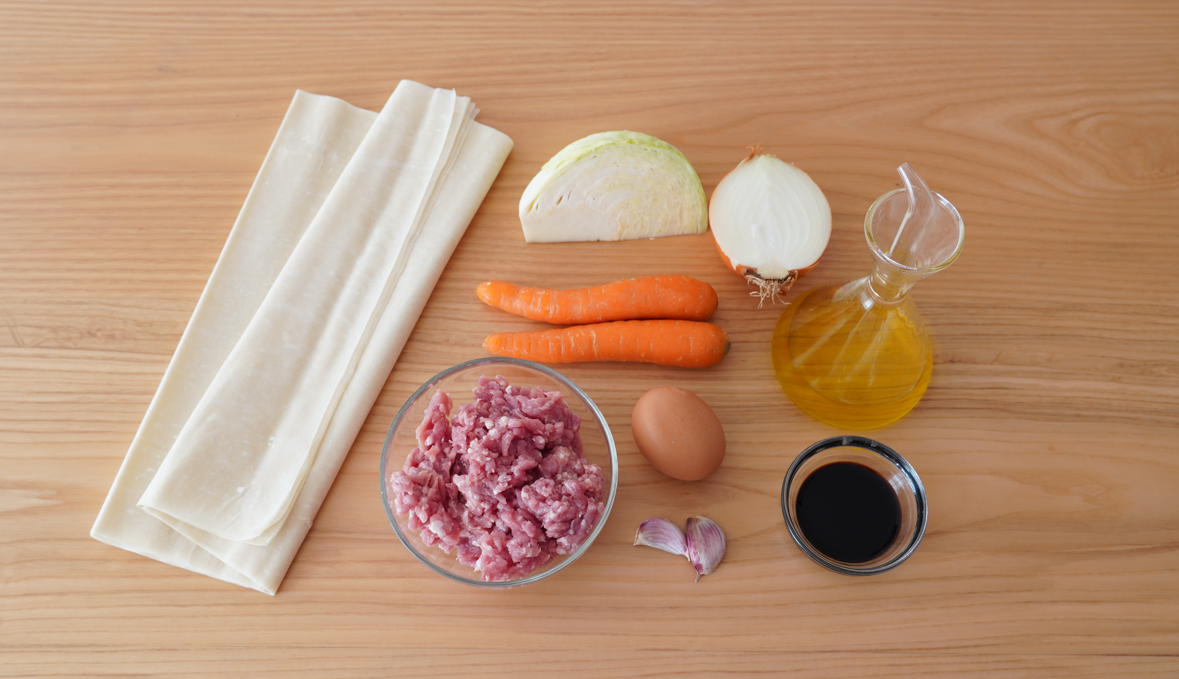 Lumpias chinas crujientes. Receta casera paso a paso