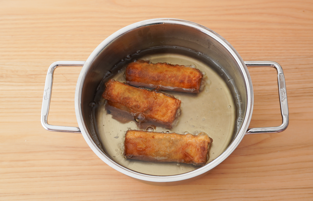 Lumpias chinas crujientes. Receta casera paso a paso