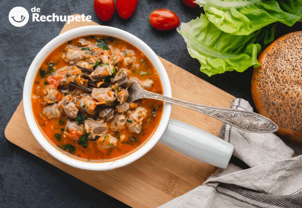 Mollejas de pollo en salsa de tomate