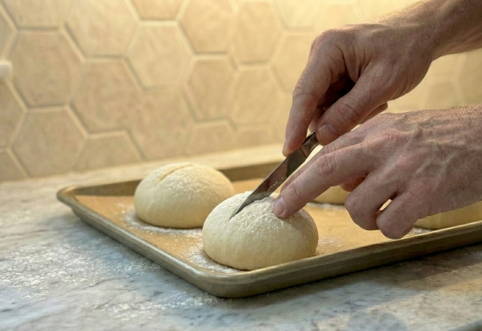Panecillos de pan para bocata
