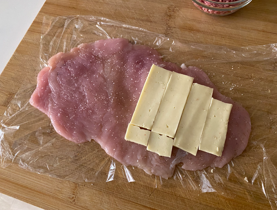 Pechugas de pollo rellenas de jamón y queso
