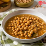 Sopa o caldo de garbanzos. Receta casera paso a paso
