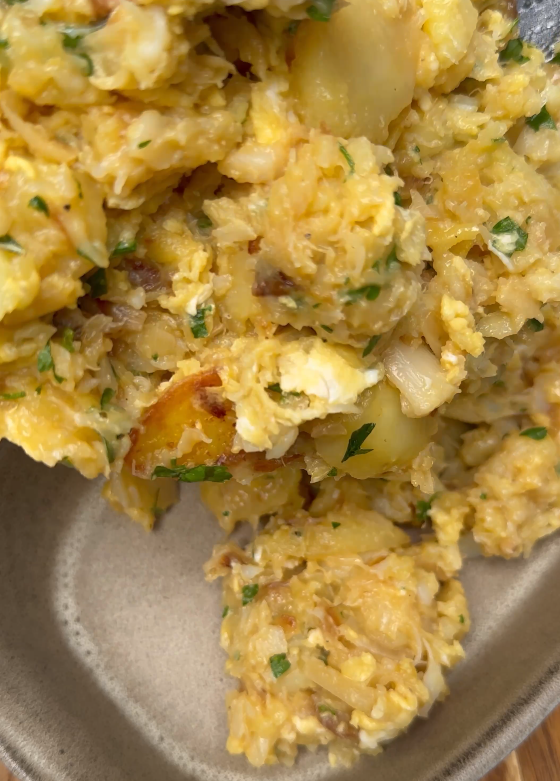 Bacalao ajoarriero aragonés. Una receta tradicional de Cuaresma