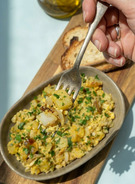 Bacalao ajoarriero aragonés. Una receta tradicional de Cuaresma